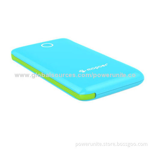 Dual USB Ports, Portable Power Bank for Mobile Phones, Built-in Cable with High Quality